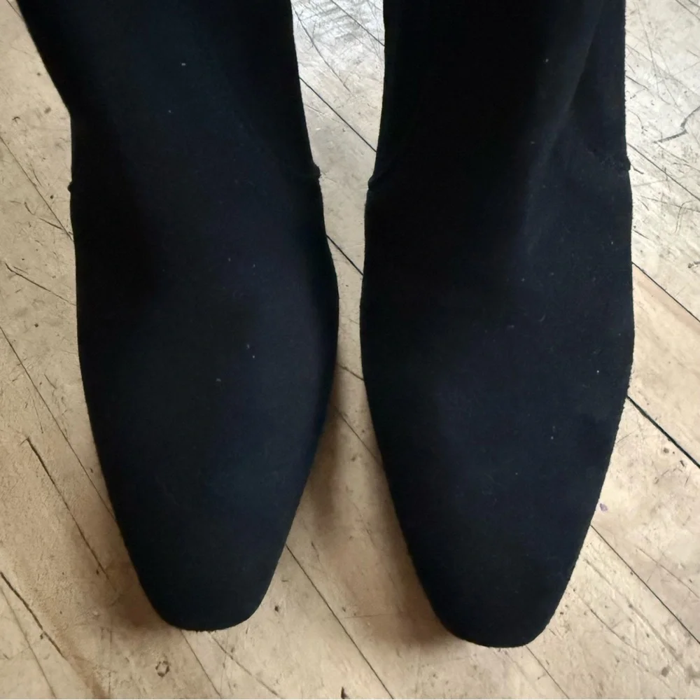 NWOB INEZ Paz 70 Ankle Boots Black Suede Zip Up US 9.5 - Picture 6 of 13